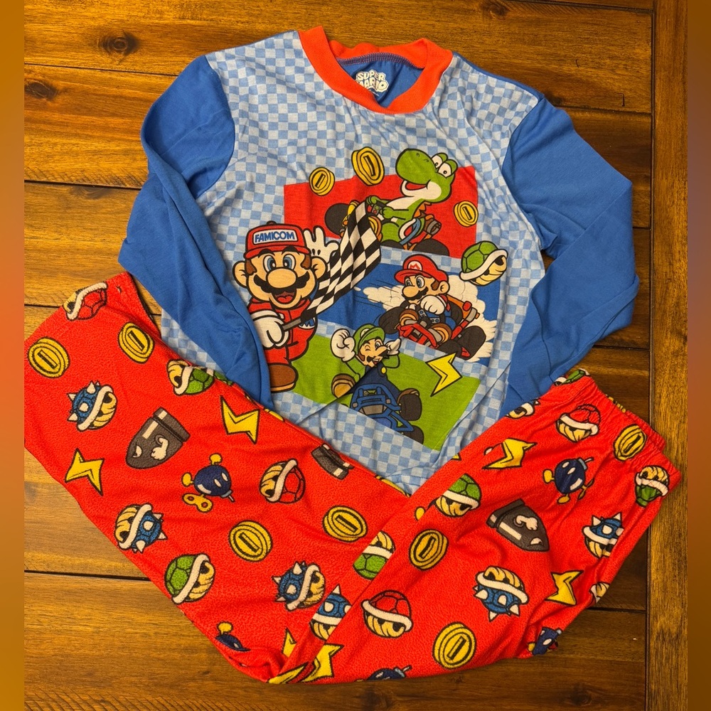 Super Mario Pajama set, size 10
